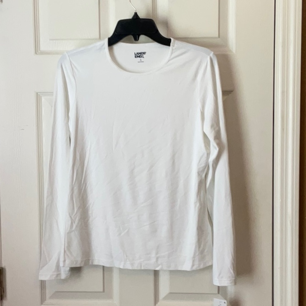Lands End Women’s Surfing Water Skiing Long Sleeves Swim Tee Size Small (6-8)